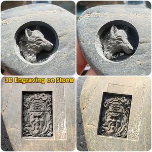 Máquinas de grabado láser de 100W, máquina grabadora láser de fibra de piedra de Metal 3D, máquina de grabado láser de fibra de anillo de oro EZCAD3 - Product Image 4