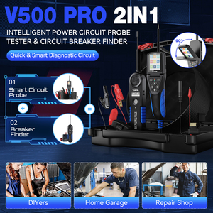 VDIAGTOOL V500 Pro 0.1~100V Probador de Baterías Inteligente para Automóviles de 12V y 24V, Herramientas Inteligentes para Sistemas Eléctricos de Automóviles - Product Image 2