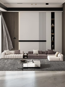 Set di Divani Minimalisti Moderni di Lusso Italiani per Soggiorno, Divano ad Angolo di Design di Alta Gamma in Velluto Personalizzabile - Product Image 5