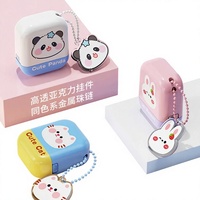 Porte-clés en plastique étanche en forme de poupée, impression UV, tampons nominatifs pour enfants, étiquettes de vêtements, loisirs créatifs pour enfants - Vente en gros Intoss