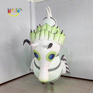 Costume gonflable d'hippocampe de costume de parade d'animal marin gonflable de fête à thème d'océan avec la lumière menée pour la représentation - Product Image 2