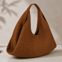 Sacs fourre-tout vintage en daim pour femmes, sacs messager de luxe de créateur, sacs hobo souples et décontractés pour le quotidien