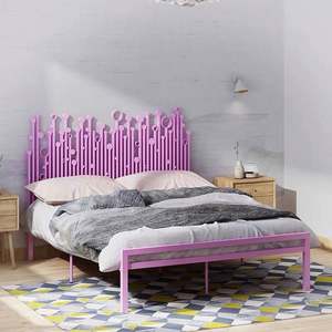 Lit <span class=keywords><strong>en</strong></span> <span class=keywords><strong>fer</strong></span> à cadre métallique de style traditionnel antique fabriqué <span class=keywords><strong>en</strong></span> Chine pour la maison - Product Image 2