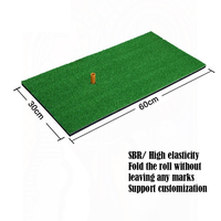 Impact réaliste Golf herbe Mini tapis simulateur pratique frapper conduite Pad gamme gazon vente Mini Golf Swing tapis