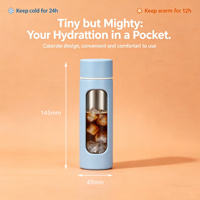 Thermos à café miniature de 150 ml, tasse isotherme sous vide en acier inoxydable, petite tasse de voyage portable, tasse à expresso pour les trajets quotidiens