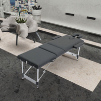 Table de massage portable moderne 2022, réglable, en aluminium, pour salon de beauté, spa, tatouage