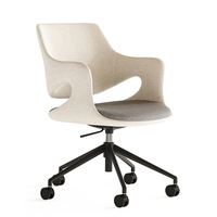 Fauteuils de bureau et de loisirs design, modernes et élégants, avec dossier évidé, en mousse moulée par injection bicolore, pour mobilier contracté