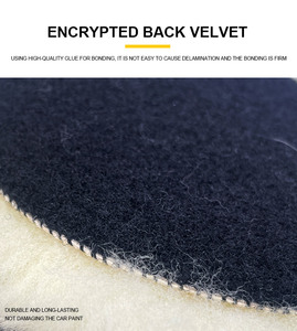 150mm tự nhiên da cừu len đánh bóng bánh xe 6inch 6inch da cừu Buffing Pad cho thân xe OEM tùy chỉnh - Product Image 5