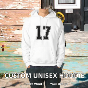 Sudadera con Capucha Personalizada para Hombre, Unisex, con Estampado Frontal, Bordado de Toalla, Logotipo Serigrafiado, Algodón/Poliéster - Product Image 2