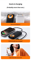 Batterie externe portable 50000 mAh avec câbles intégrés pour iPhone, charge rapide PD22.5W, grande capacité, chargeur portable – Offre Spéciale