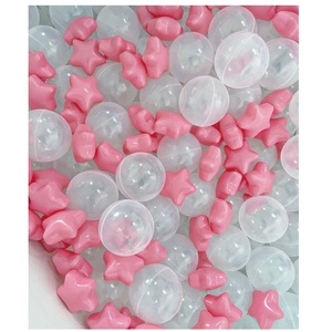 Boules en plastique durables de qualité commerciale de 8cm 80mm en plastique de couleur perle pour les enfants - Product Image 2