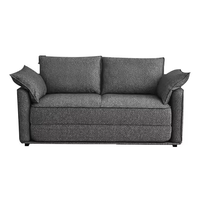 Sofá Cama Plegable con Asientos en Línea Recta, Sofá Tapizado Multifuncional para Sala de Estar para Sentarse y Dormir
