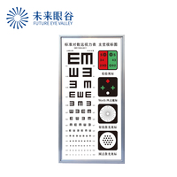 Optical Instrument LED Illuminated Vision Chart Visual Acuity Chart for Eye Exam Optical Store