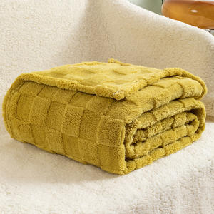 عرض خاص طقم سرير مزدوج من الفلانيل للشتاء بطانية صوف شيربا - Product Image 4