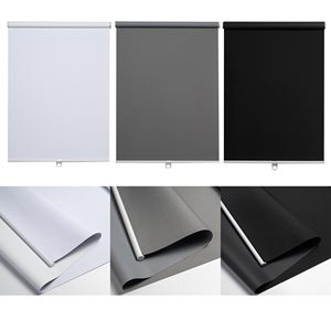 Không dây 100% màn rèm cuốn cho cửa sổ miễn phí dừng kéo xuống phòng tối với vải dệt cách nhiệt - Product Image 6