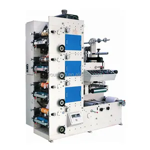 New model simple operate automatic flexo printing thermal paper slitting and rewinding machine