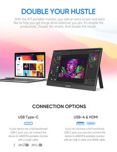 Arzopa A1T 10 Points écran tactile IPS 1080p HDR 15.6 pouces moniteur à écran tactile Portable avec port type-c moniteur Portable - Product Image 5