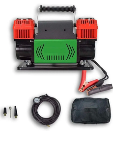 เครื่องสูบลมยางแบบสองกระบอกสูบ 300 ลิตร/นาที สำหรับงานหนัก 150PSI พร้อมตัวตรวจสอบแรงดันลมยาง สำหรับรถยนต์และรถบรรทุก - Product Image 4