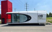 Maison conteneur capsule spatiale préfabriquée extensible, villa moderne de luxe en acier respirant pour hôtel extérieur, camping et vacances
