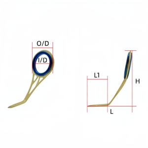 Anello di guida in ceramica con telaio in acciaio inossidabile all'ingrosso, serie nazionale <span class=keywords><strong>OY</strong></span> 6 #-30 # resistente accessori per Guide di canna da pesca - Product Image 2
