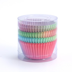 Chengkehome Ombre Gradient Antiadherente <span class=keywords><strong>Papel</strong></span> a prueba de grasa Cupcake Liners <span class=keywords><strong>Moldes</strong></span> para hornear resistentes al calor para magdalenas Herramientas para pasteles - Product Image 3