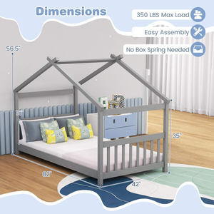Lettino <span class=keywords><strong>per</strong></span> Bambini in Legno con Sponde di Sicurezza, Design Moderno, Ecologico, Confortevole, con Testiera, Bianco, <span class=keywords><strong>per</strong></span> Camera da Letto - Product Image 2