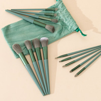 Ensemble de pinceaux de maquillage Offre Spéciale 13 pièces pinceau fard à paupières à poils doux pinceau de beauté de voyage portable avec sac à cordon