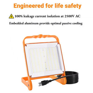 Lámpara de Trabajo LED de 50w, IP65 Impermeable, para Taller, Garaje, Obras de Construcción, Cuerpo de Aluminio, Luz de Inundación Ajustable - Product Image 2