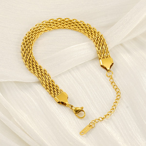 ZOGXIN Gold Chain Bracelet Multi Layered Geometric Design Unisex Jewelry Gift - Product Image 2