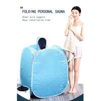 Sauna de Vapor Eléctrica Portátil, Plegable, Acolchada, de Poliéster, para Interiores, Spa en Casa, Adelgazante, Detox, para Una Persona