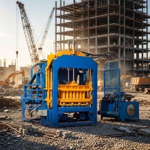 bibo QT4-15 Concrete <b>Block</b> Making Machine From Machinery for Interlocking Pavers - Product Image 1