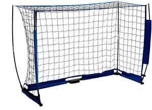 Portería de fútbol plegable deportiva de primera categoría con postes de hierro, varilla de fibra de vidrio, bolsa de transporte portátil, fácil de configurar y para canchas Plus - Product Image 3