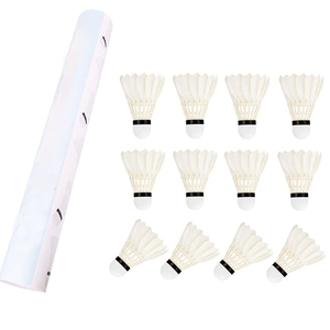 Volant de <span class=keywords><strong>badminton</strong></span> spécial à plumes d'oie courbées, article de sport très vendu, idéal pour l'entraînement en intérieur et en extérieur - Product Image 2