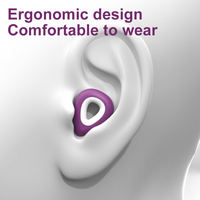 Bouchons d'oreille en silicone confortables réduction du bruit lavable blocage du son Protection auditive sommeil étude de travail ronflement caractéristique de sécurité