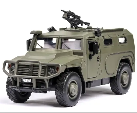 Professional High Simulation 1/18 Diecast Model Military Car for Collectable