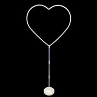 Support de ballons en forme de cœur écologique pour anniversaires, mariages, événements sportifs, décoration intérieure, colonne de guidage pour ballons
