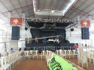 Mobile concert <b>stage</b> Portable <b>stage</b> <b>platform</b> Truss Rectangle Quick Installation Durable Silver Concert <b>Stage</b> <b>Platform</b> - Product Image 6