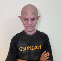 Masque de tête entière en silicone de monstre effrayant pour fête d'Halloween, démon d'horreur pour accessoire de film, déguisement personnalisé pour homme adulte