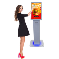 Kiosco Inteligente de Autoservicio con Pantalla Curva Android de 23.6 Pulgadas, Impresora, Cámara y Escáner para Pedidos y Pagos