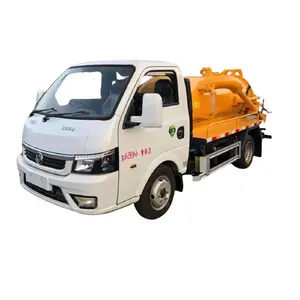 4x2 mini động cơ xăng hẹp đường chân không bể tự hoại xe tải hút 1suzu 2000L đất nước đường sử dụng Mini hệ thống thoát nước hút xe tải