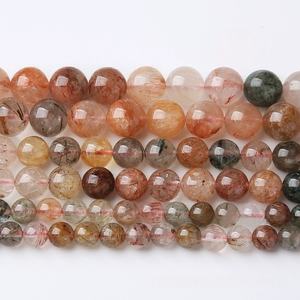 2025 vente chaude perles de <span class=keywords><strong>pierre</strong></span> <span class=keywords><strong>naturelle</strong></span> couleur mélangée rouge vert cheveux cristal 6-10mm perles clairsemées coloré <span class=keywords><strong>plaquette</strong></span> Bracelet collier - Product Image 6