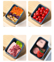 S M L Tailles Boîte de rangement en silicone Boîte de camping Fournitures d'accessoires de déjeuner, Conteneurs de collations alimentaires portables