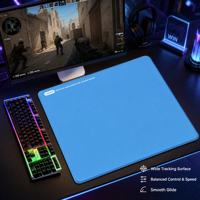 Tapis de souris de jeu équilibré personnalisé LINGXUE 490x420mm, surface V-Weave, bord ultra-fin, base en nid d'abeille PORON pour tapis de souris Esports