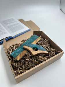 Porte-page en résine et en bois pour livres, léger, durable, élégant, outil de lecture idéal pour les journaux, les romans et les livres d'étude - Product Image 6