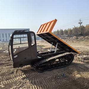รถบรรทุกตีนตะขาบจีน 6 ตัน 8 10 ตัน รถดัมพ์ตีนยาง - Product Image 5
