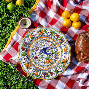 Plato de bistec de cerámica bohemio Vintage de diseño nórdico hecho a mano, juego de cena creativo para el hogar y el restaurante escolar - Product Image 4