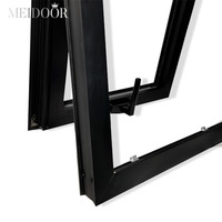 Meidoor Nouvelle-Zélande AS/NZS 4420 Fenêtre à auvent moderne en aluminium sur mesure, fenêtre à auvent en verre, fenêtres en aluminium