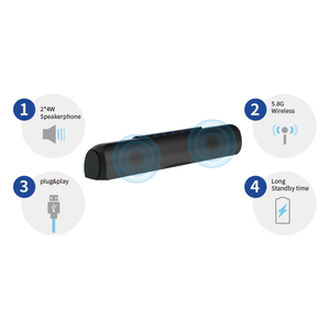 Microphone pour réunion Zoom avec système audio exclusif portable sans fil et filaire pour <span class=keywords><strong>téléconférence</strong></span> Haut-parleur - Product Image 5