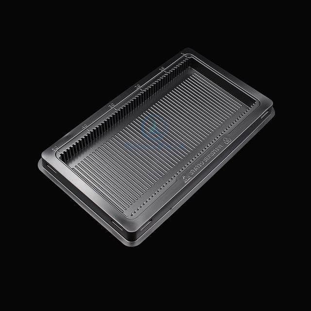 Universal Custom ESD Antistatic Desktop RAM Memory Module Storage Box With Cover Plastic Tray for DIMM Packaging