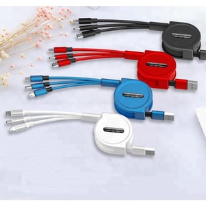 OEM Universale Cavo Dati Cavo Piatto 3 in 1 di Ricarica Veloce stretch cavo USB per Il <span class=keywords><strong>Iphone</strong></span>/Tipo C/Micro - Product Image 4